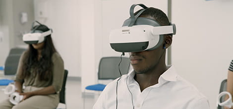 virtual reality training headset